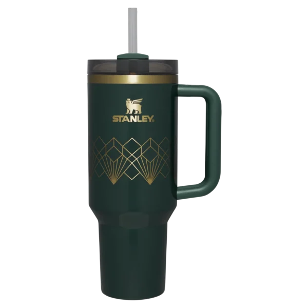 Stanley Luxe Midnight Quencher H2.0 FlowState Tumbler (40oz) - Gold Edition