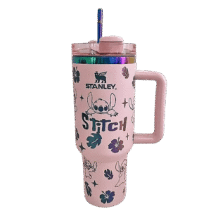 Stanley Cup 40oz Stitch Lilo White Quencher Tumbler – Premium Insulated Travel Mug