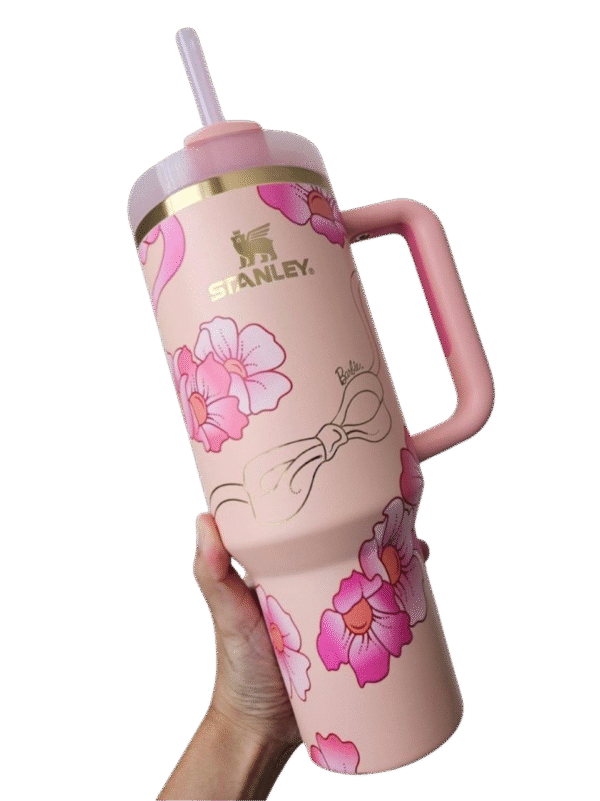 Stanley X Barbie Limited Edition ‘80S Peaches n Cream 40oz Quencher Tumbler NEW - Image 5