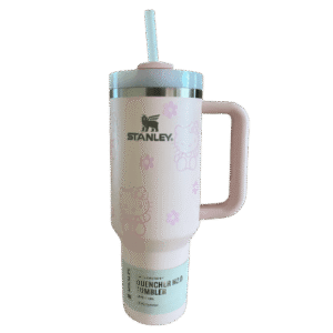 Hello Kitty 40oz Stainless Steel Thermos Tumbler with Handle & Straw