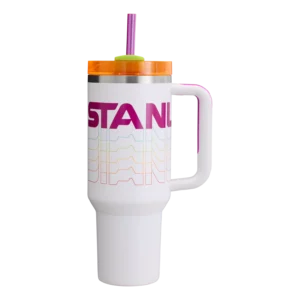Stanley Quencher H2.0 FlowState™ – White Rainbow Luxe Edition 40oz